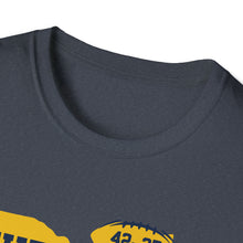 Load image into Gallery viewer, Three > The. Go Blue!  Unisex Softstyle T-Shirt