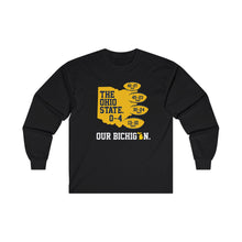 Load image into Gallery viewer, OHIO - 4-0 - Our Bichigan! Ultra Cotton Long Sleeve Tee