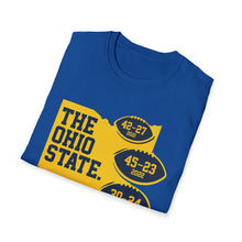 Load image into Gallery viewer, Three > The. Go Blue!  Unisex Softstyle T-Shirt