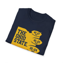 Load image into Gallery viewer, Three > The. Go Blue!  Unisex Softstyle T-Shirt