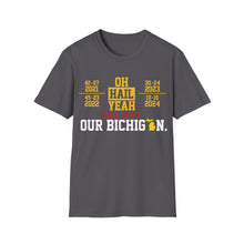 Load image into Gallery viewer, Hail Yeah > OHIO 4-0 - Our Bichigan! Unisex Softstyle T-Shirt