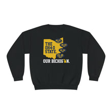 Load image into Gallery viewer, O4-0 - Our Bichigan -  Unisex NuBlend® Crewneck Sweatshirt