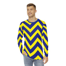 Load image into Gallery viewer, Go Blue! Men's Long Sleeve Shirt (AOP)