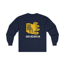 Load image into Gallery viewer, OHIO - 4-0 - Our Bichigan! Ultra Cotton Long Sleeve Tee