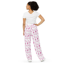 Load image into Gallery viewer, Baddie! All-over print unisex wide-leg pants