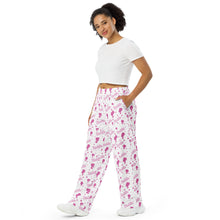 Load image into Gallery viewer, Baddie! All-over print unisex wide-leg pants