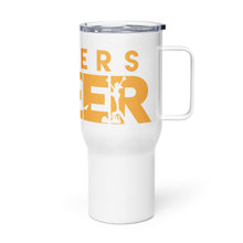 Load image into Gallery viewer, Brunswick Cheer Travel mug with a handle