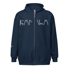 Load image into Gallery viewer, Comma La Cat Lover Unisex heavy blend zip hoodie