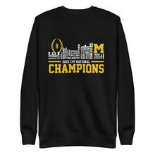 Load image into Gallery viewer, Michigan CFP National Champions 2023 - Unisex Premium Sweatshirt