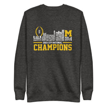 Load image into Gallery viewer, Michigan CFP National Champions 2023 - Unisex Premium Sweatshirt