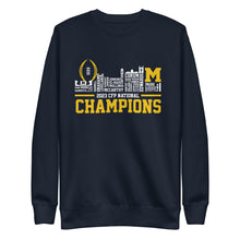 Load image into Gallery viewer, Michigan CFP National Champions 2023 - Unisex Premium Sweatshirt