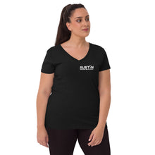 Load image into Gallery viewer, Show off your fandom! Women’s recycled v-neck t-shirt