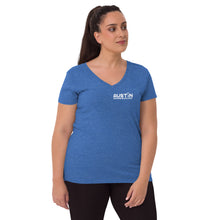 Load image into Gallery viewer, Show off your fandom! Women’s recycled v-neck t-shirt