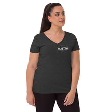 Load image into Gallery viewer, Show off your fandom! Women’s recycled v-neck t-shirt