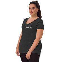 Load image into Gallery viewer, Show off your fandom! Women’s recycled v-neck t-shirt