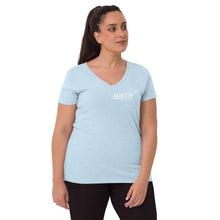 Load image into Gallery viewer, Show off your fandom! Women’s recycled v-neck t-shirt