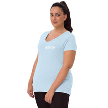 Load image into Gallery viewer, Show off your fandom! Women’s recycled v-neck t-shirt