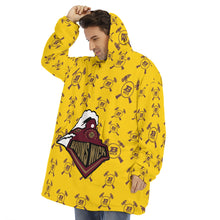 Load image into Gallery viewer, One Size - Brunswick Gold - All-Over Print Unisex Sherpa Fleece Hoodie Blanket
