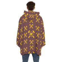 Load image into Gallery viewer, One Size - Brunswick - All-Over Print Unisex Sherpa Fleece Hoodie Blanket