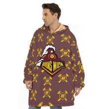 Load image into Gallery viewer, One Size - Brunswick - All-Over Print Unisex Sherpa Fleece Hoodie Blanket