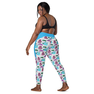 Slothy - Crossover leggings with pockets