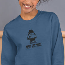 Load image into Gallery viewer, Merry Kiss My A$s Embroidered Unisex Sweatshirt