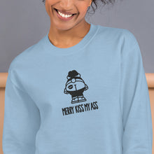 Load image into Gallery viewer, Merry Kiss My A$s Embroidered Unisex Sweatshirt