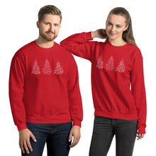 Load image into Gallery viewer, Printed Christmas Trees Unisex Sweatshirt