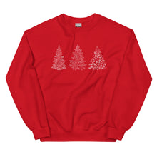 Load image into Gallery viewer, Printed Christmas Trees Unisex Sweatshirt