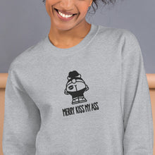 Load image into Gallery viewer, Merry Kiss My A$s Embroidered Unisex Sweatshirt