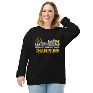 Michigan CFP National Champions 2023 - Unisex organic raglan sweatshirt