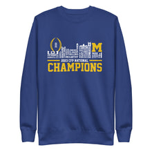 Load image into Gallery viewer, Michigan CFP National Champions 2023 - Unisex Premium Sweatshirt
