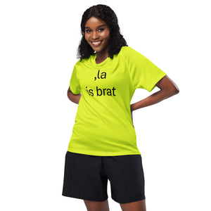 Comma La is Brat Unisex sports jersey