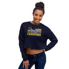 Load image into Gallery viewer, Michigan CFP National Champions 2023 - Crop Sweatshirt
