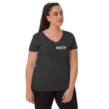 Load image into Gallery viewer, Show off your fandom! Women’s recycled v-neck t-shirt
