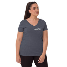 Load image into Gallery viewer, Show off your fandom! Women’s recycled v-neck t-shirt
