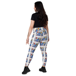 Condiment Man! Crossover leggings with pockets