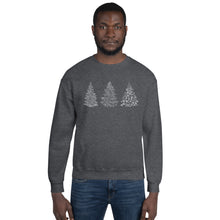 Load image into Gallery viewer, Printed Christmas Trees Unisex Sweatshirt
