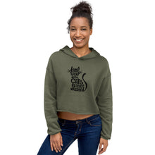 Load image into Gallery viewer, Life is Better with Cats - Crop Hoodie
